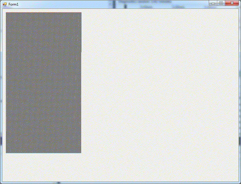 First GIF of my various screen rendering attempts using WinForms